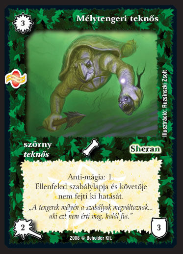 Kiadás: Tengermély
Gyakoriság: ritka